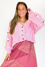 Meadow Mood Floral Embroidered Oversized Cardigan - Madison and Mallory