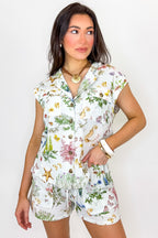 Meadow Trail Print Button Down and Shorts Set - Madison and Mallory