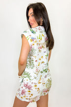 Meadow Trail Print Button Down and Shorts Set - Madison and Mallory