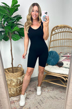 Medinah Ribbed Seamless Shortsie Romper - FINAL SALE - Madison and Mallory