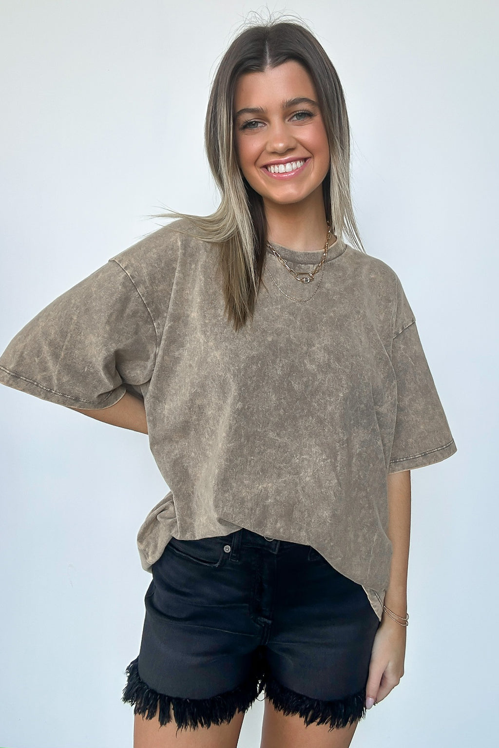  Melena Mineral Washed Relaxed Top - BACK IN STOCK - Madison and Mallory