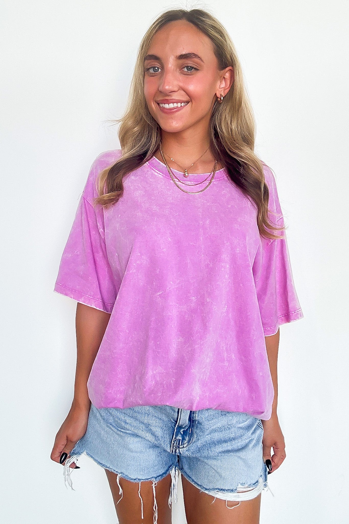 Melena Mineral Washed Relaxed Top - BACK IN STOCK