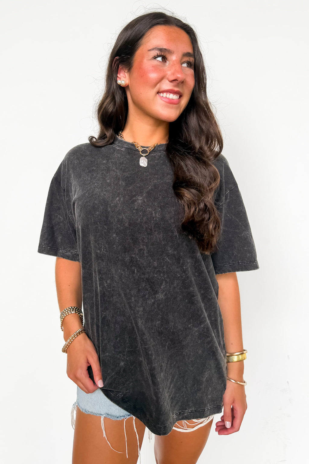 Melena Mineral Washed Relaxed Top
