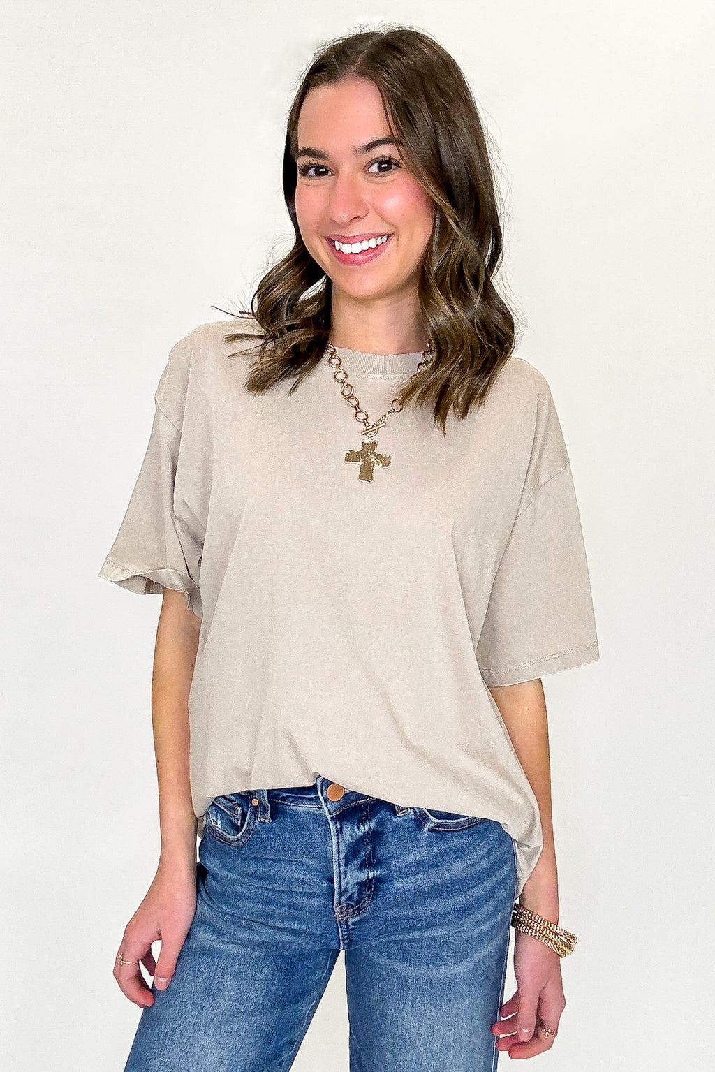 Melena Mineral Washed Relaxed Top - BACK IN STOCK - Madison and Mallory