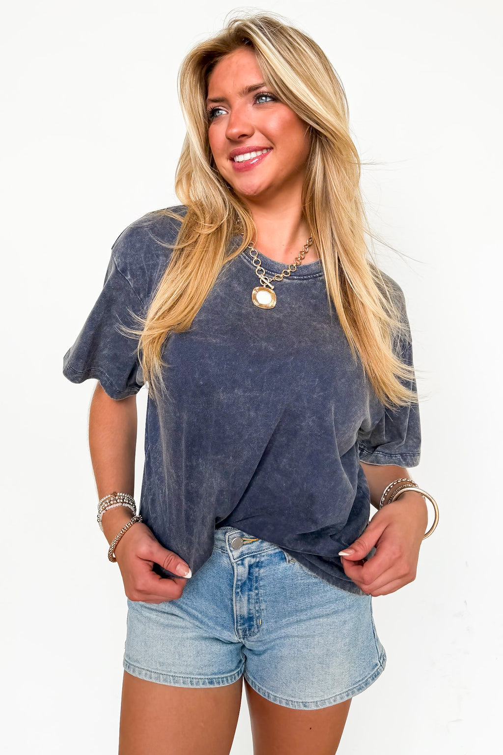 Melena Mineral Washed Relaxed Top - BACK IN STOCK