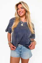 Melena Mineral Washed Relaxed Top - BACK IN STOCK