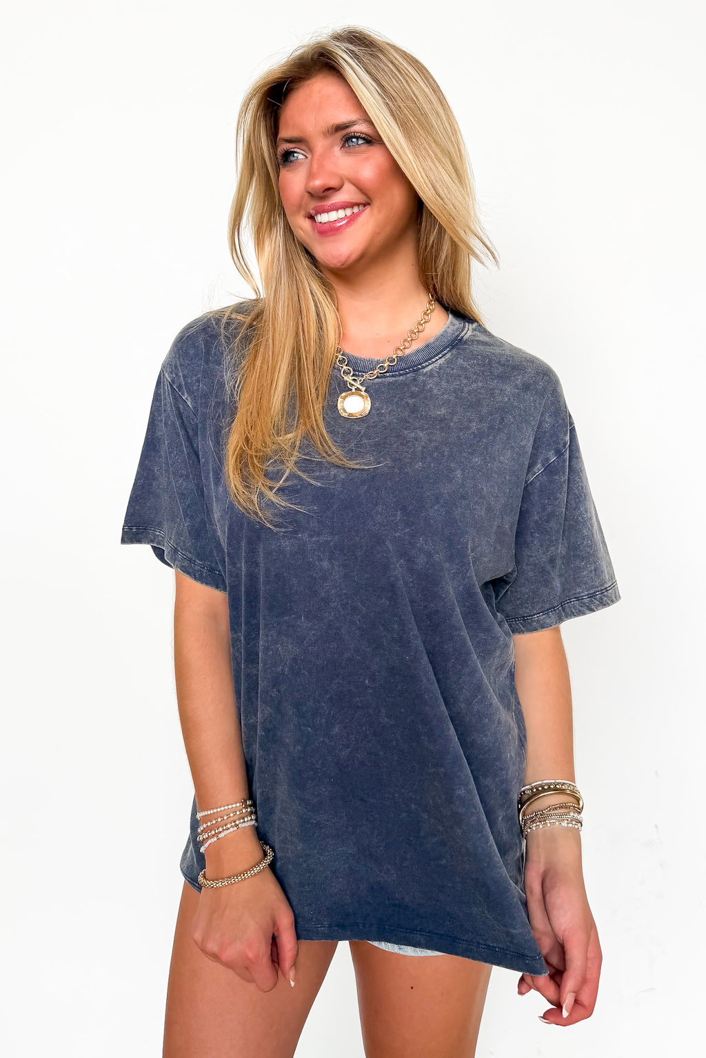 Melena Mineral Washed Relaxed Top