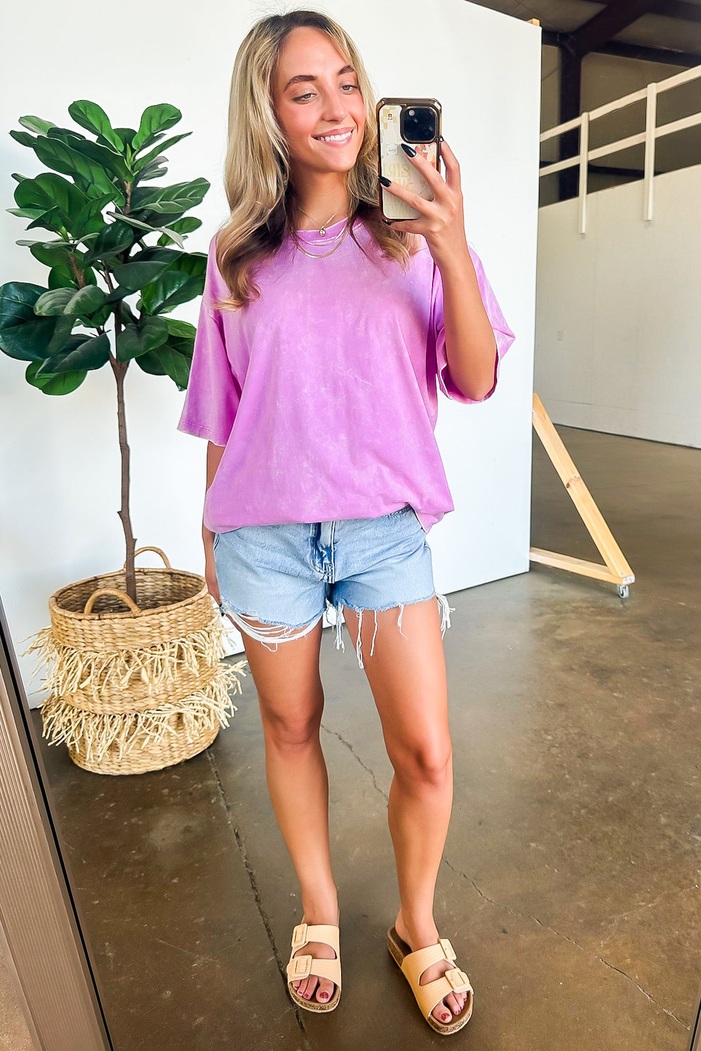 Melena Mineral Washed Relaxed Top - BACK IN STOCK