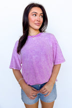 Melena Mineral Washed Relaxed Top - BACK IN STOCK