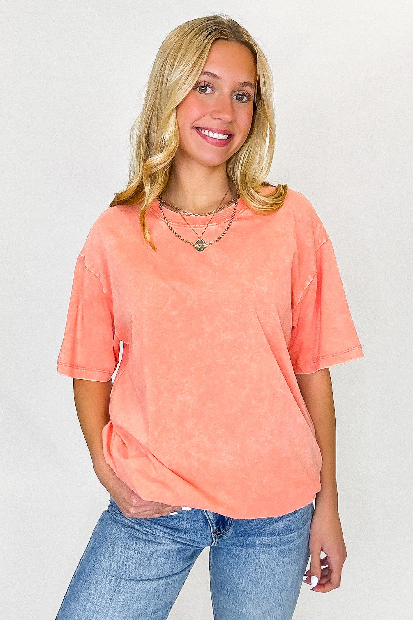 Melena Mineral Washed Relaxed Top - BACK IN STOCK