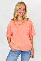Melena Mineral Washed Relaxed Top - BACK IN STOCK