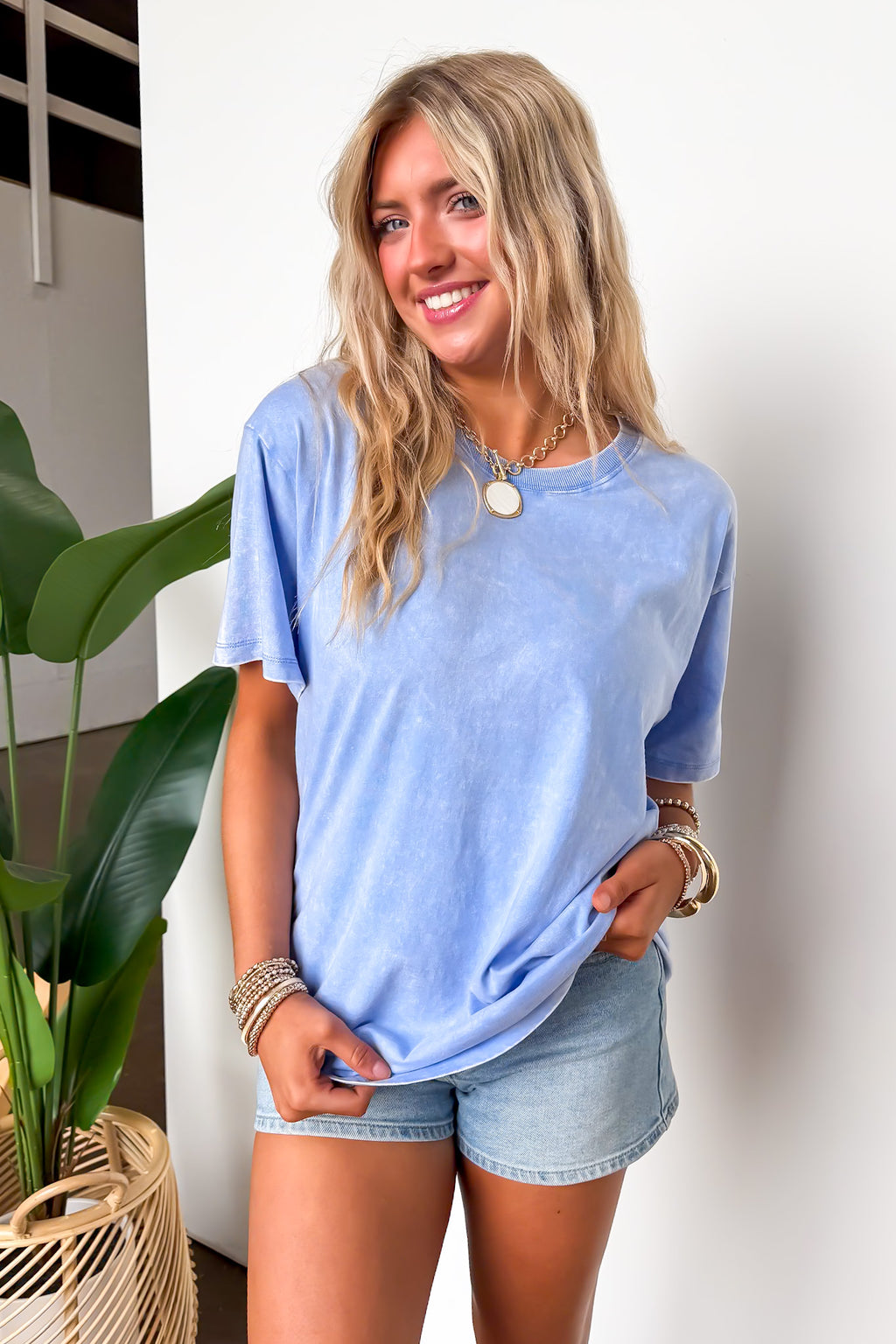 Melena Mineral Washed Relaxed Top - BACK IN STOCK
