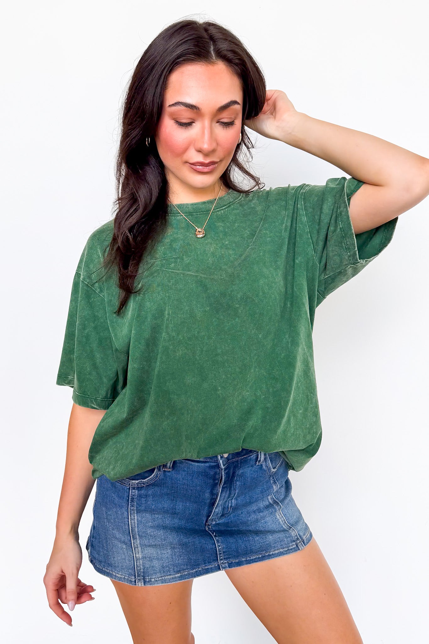 Melena Mineral Washed Relaxed Top - BACK IN STOCK
