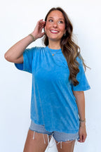 Melena Mineral Washed Relaxed Top