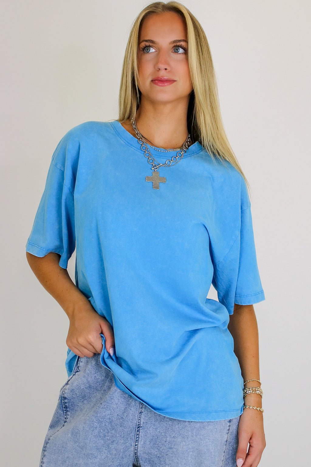 Melena Mineral Washed Relaxed Top