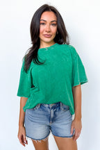 Melena Mineral Washed Relaxed Top - BACK IN STOCK - Madison and Mallory