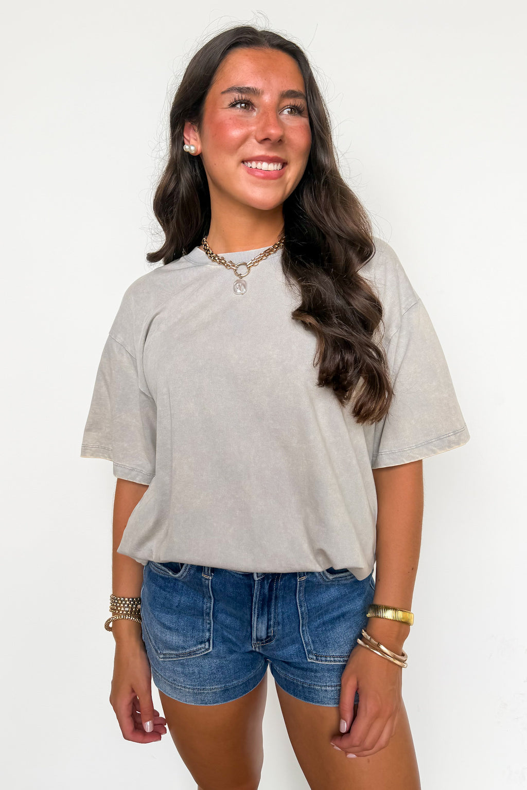 Melena Mineral Washed Relaxed Top - BACK IN STOCK