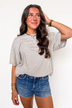 Melena Mineral Washed Relaxed Top - BACK IN STOCK