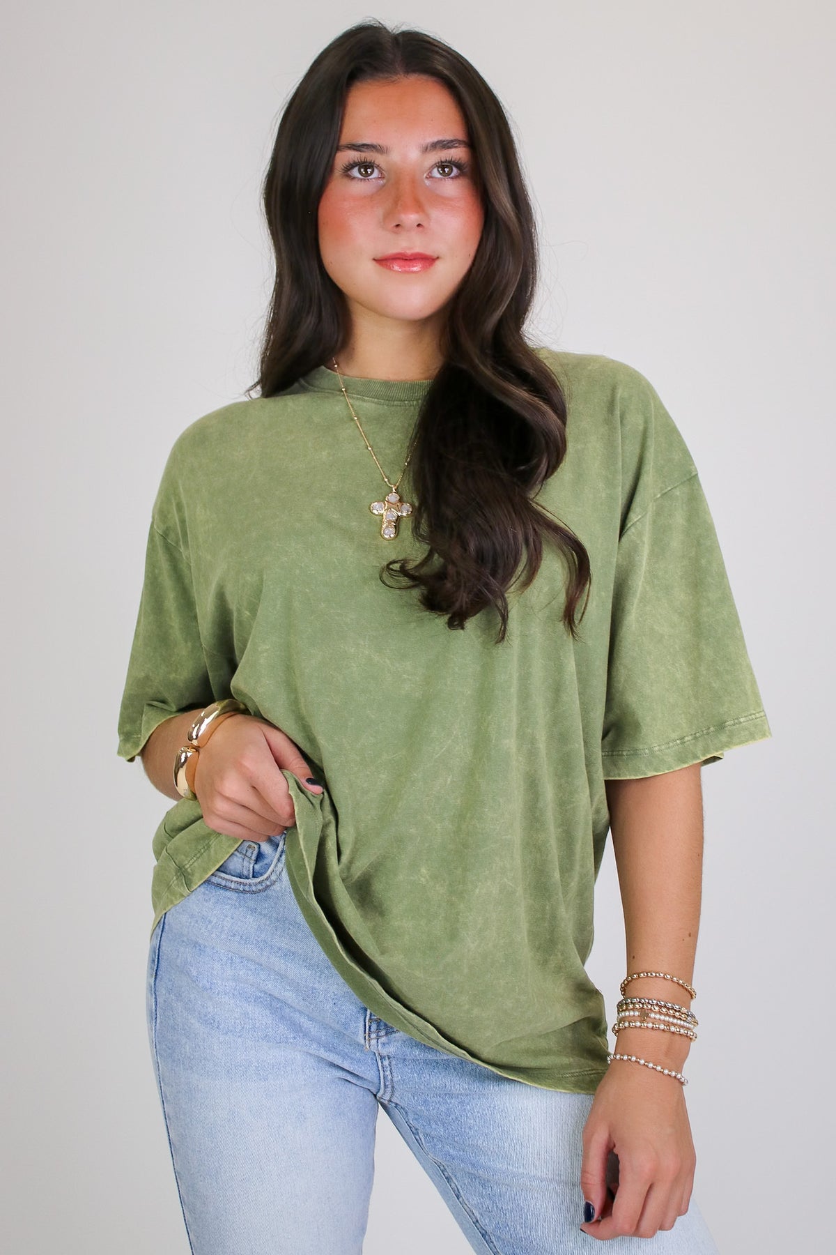 Melena Mineral Washed Relaxed Top - Madison and Mallory