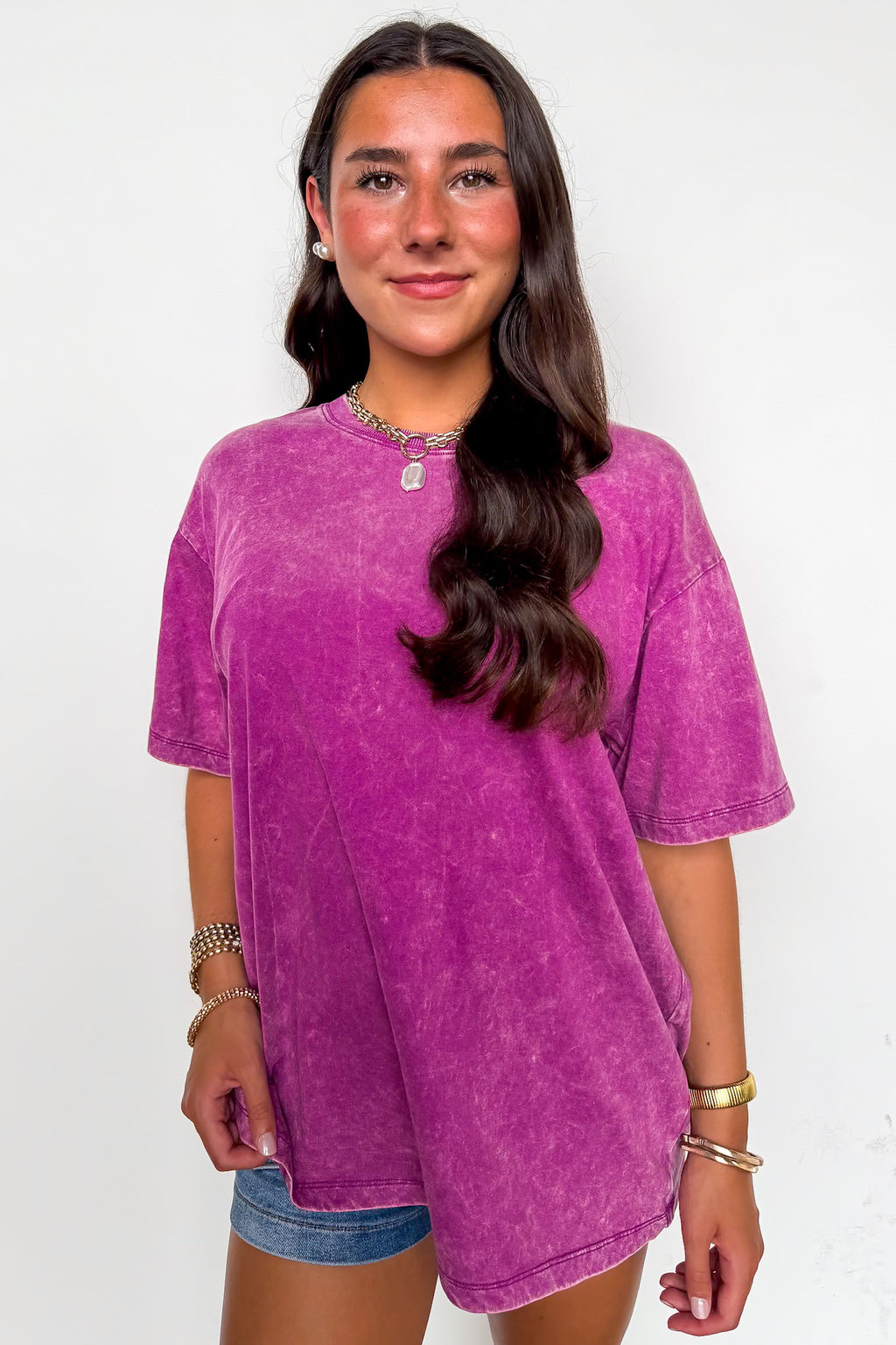 Melena Mineral Washed Relaxed Top
