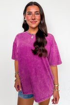 Melena Mineral Washed Relaxed Top