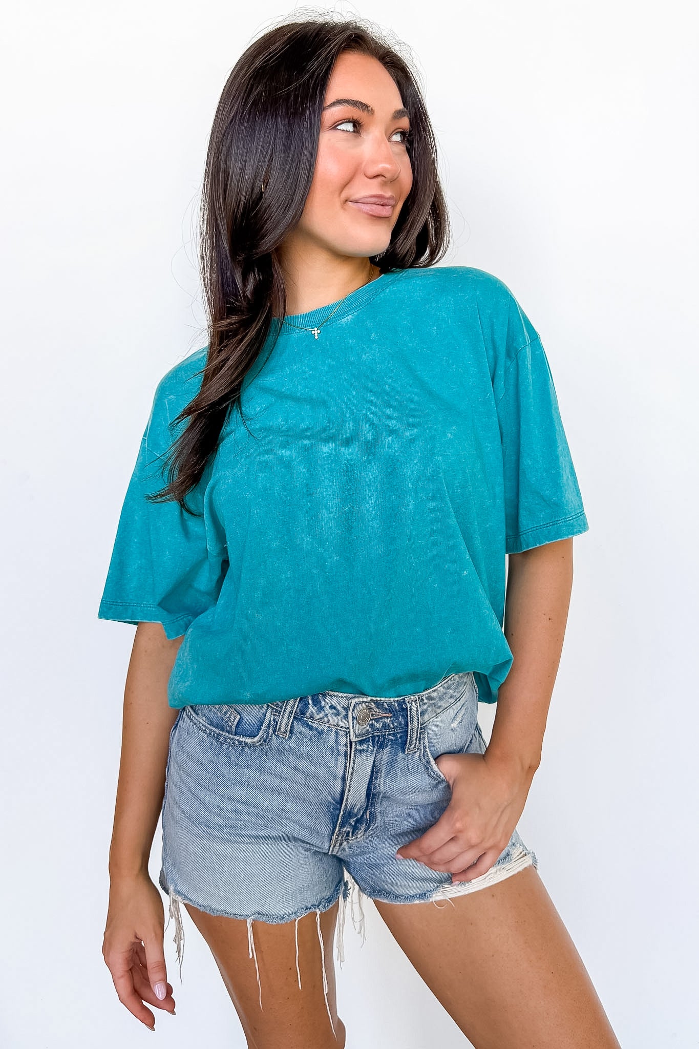 Melena Mineral Washed Relaxed Top - BACK IN STOCK