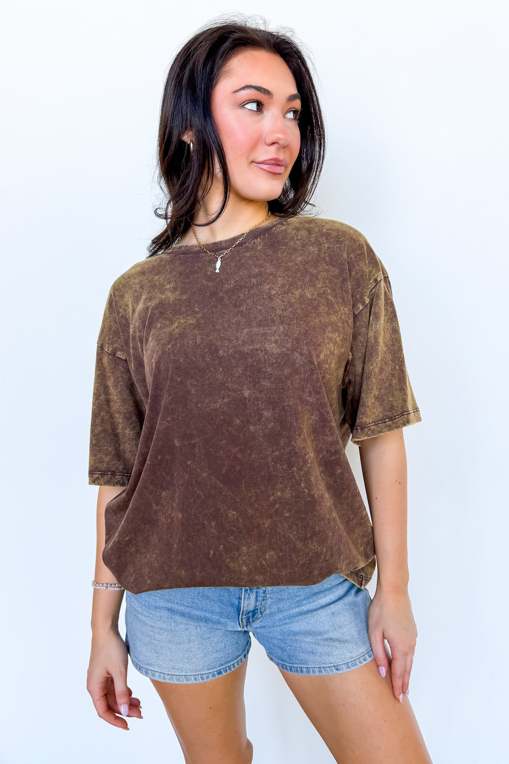 Melena Mineral Washed Relaxed Top