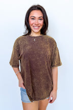 Melena Mineral Washed Relaxed Top - BACK IN STOCK
