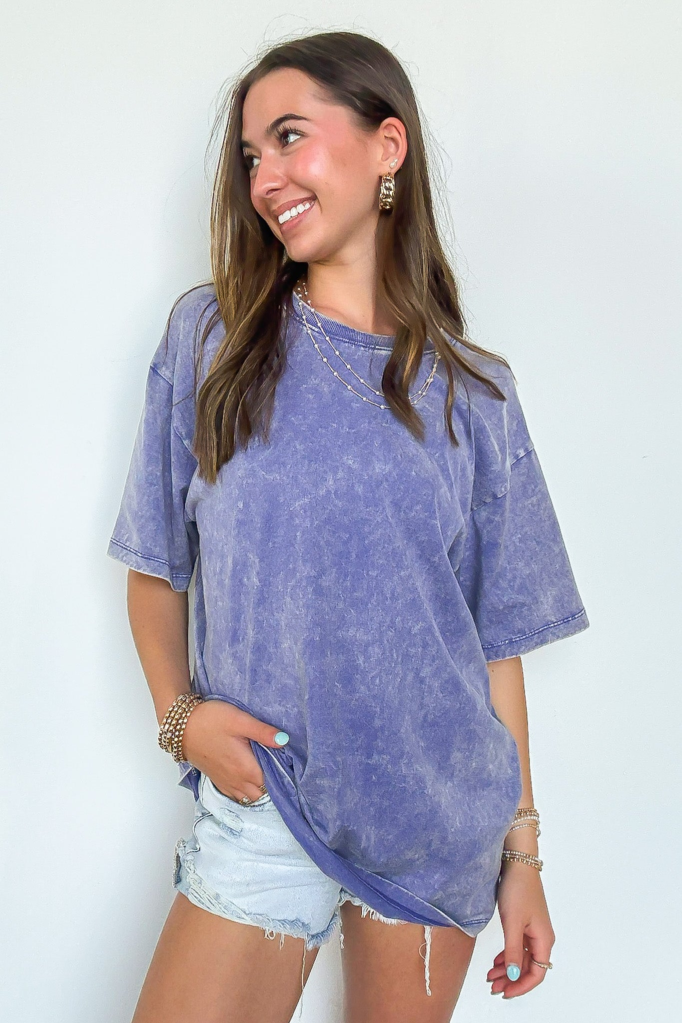 Melena Mineral Washed Relaxed Top - BACK IN STOCK