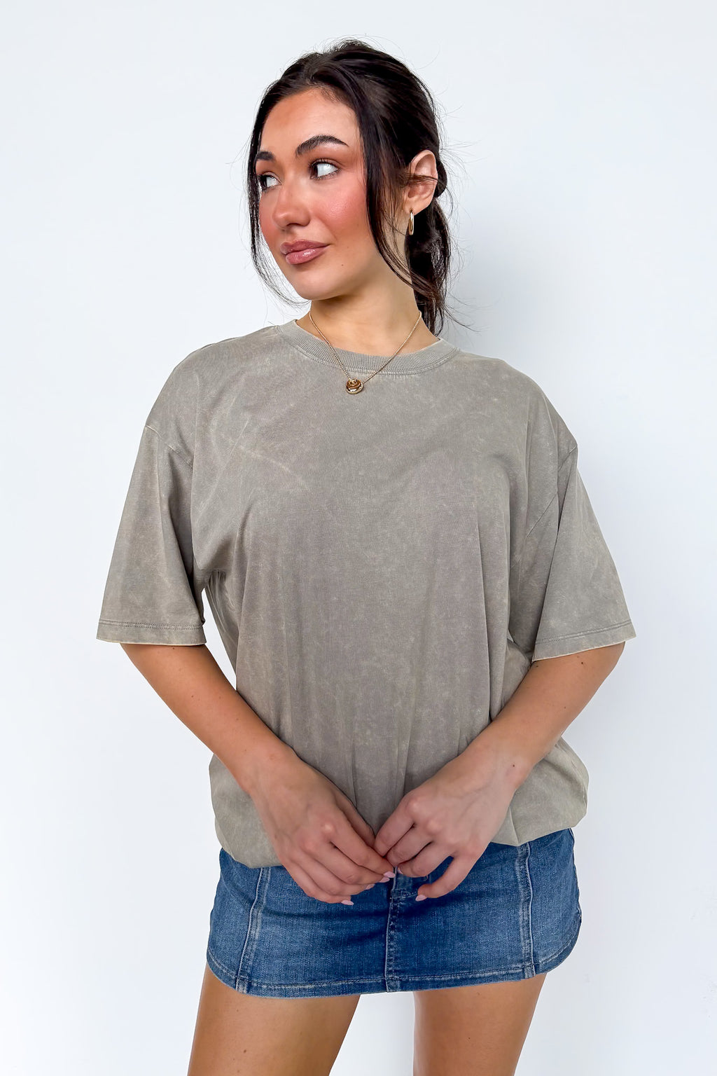 Melena Mineral Washed Relaxed Top - BACK IN STOCK