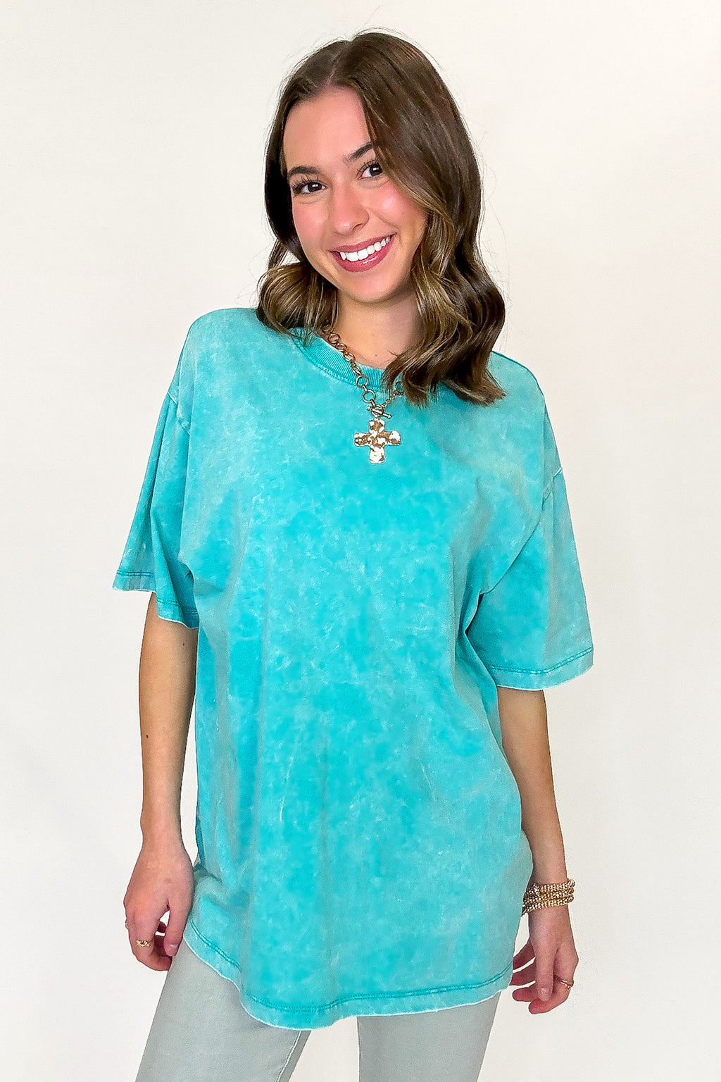 Melena Mineral Washed Relaxed Top