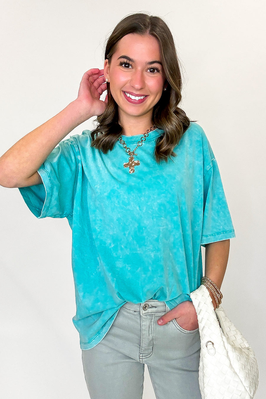Melena Mineral Washed Relaxed Top - BACK IN STOCK - Madison and Mallory
