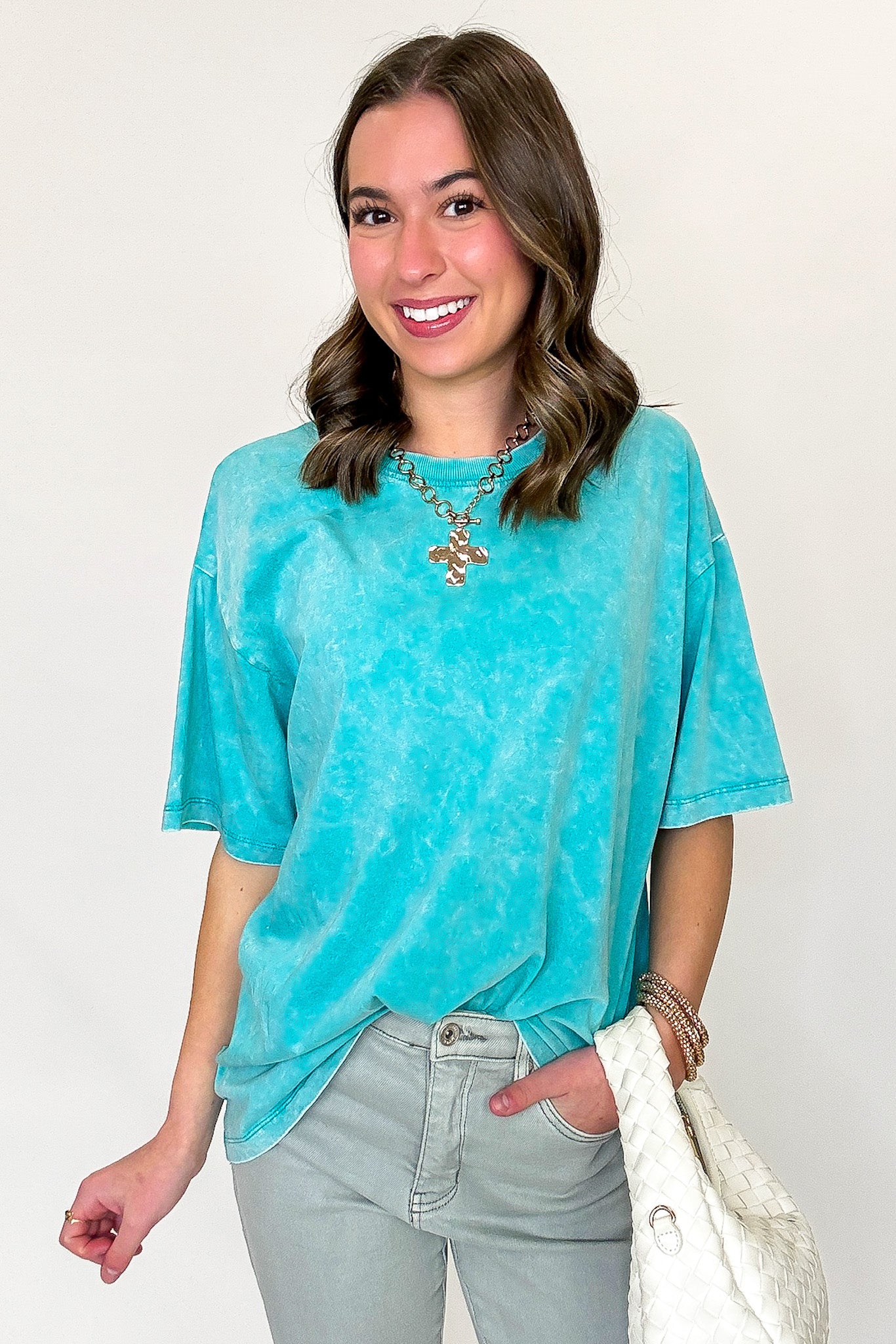 Melena Mineral Washed Relaxed Top - BACK IN STOCK