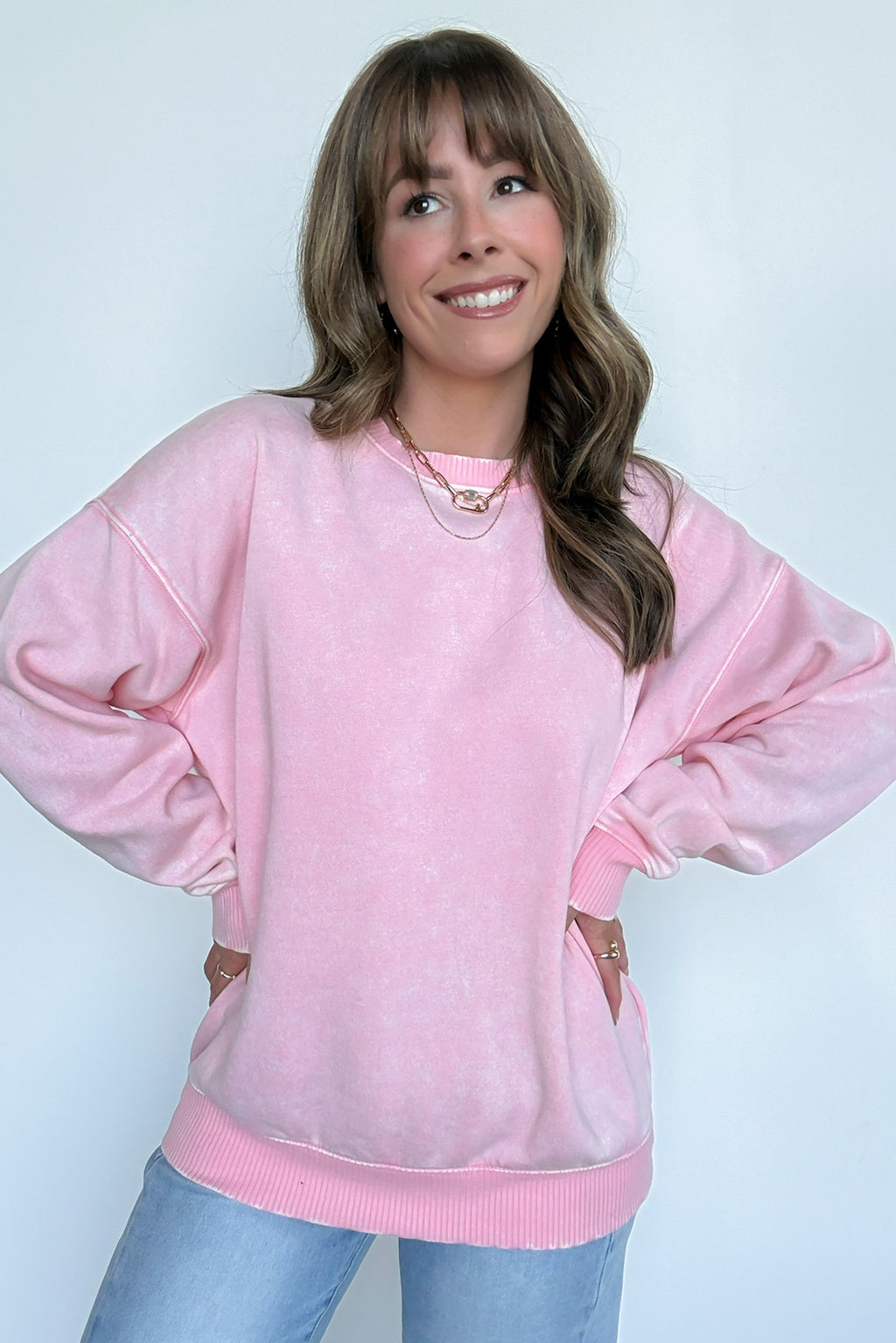 Mellow Mode Acid Wash Relaxed Sweatshirt - BACK IN STOCK - Madison and Mallory