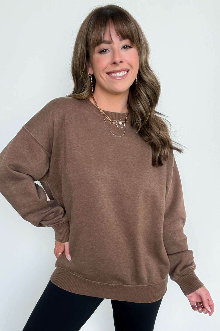  Mellow Mode Acid Wash Relaxed Sweatshirt - Madison and Mallory