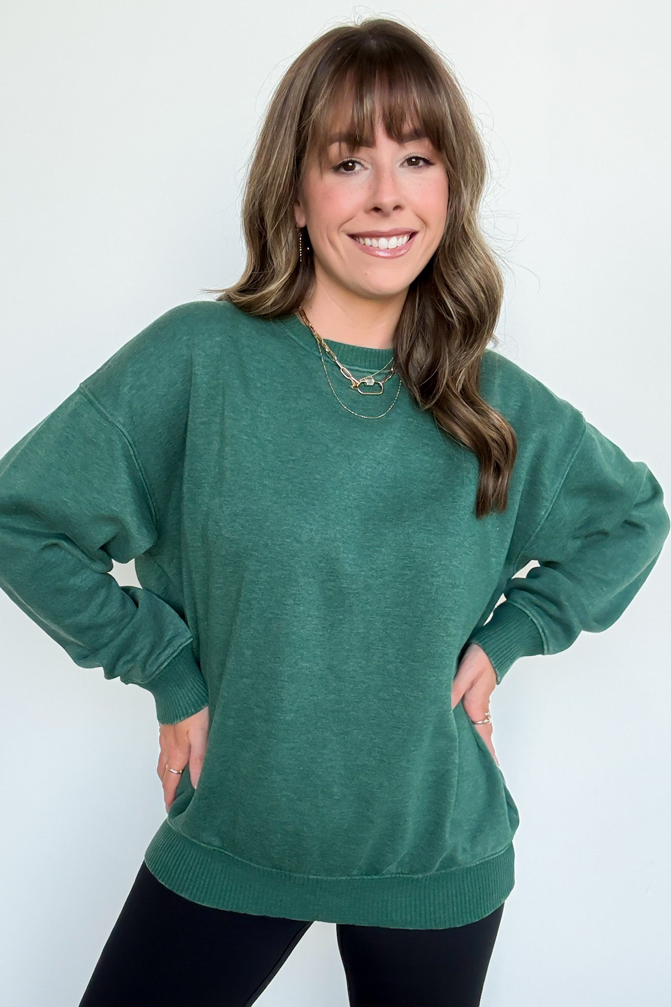  Mellow Mode Acid Wash Relaxed Sweatshirt - Madison and Mallory