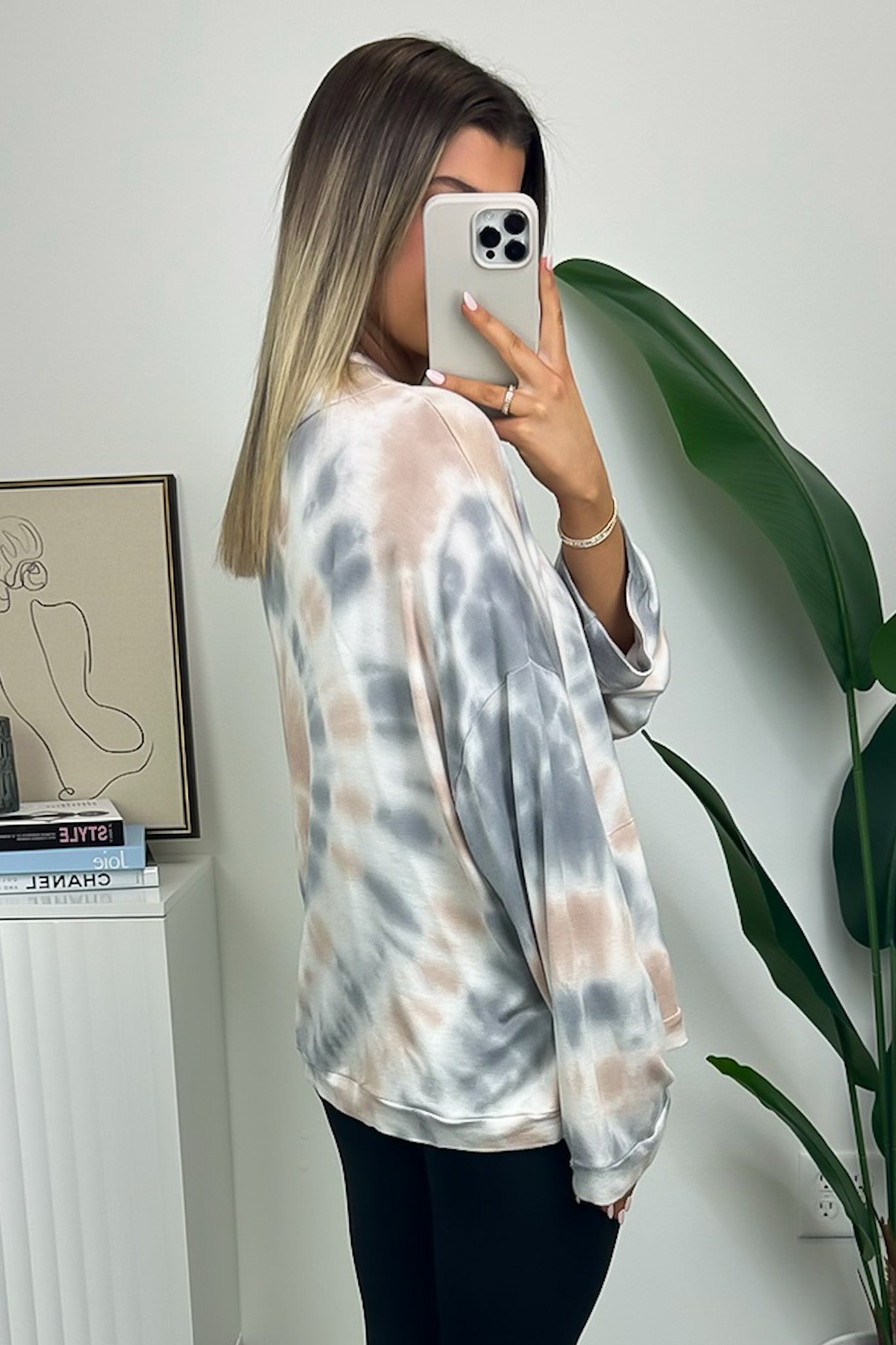  Mestara Tie Dye Cowl Neck Sweatshirt - FINAL SALE - Madison and Mallory