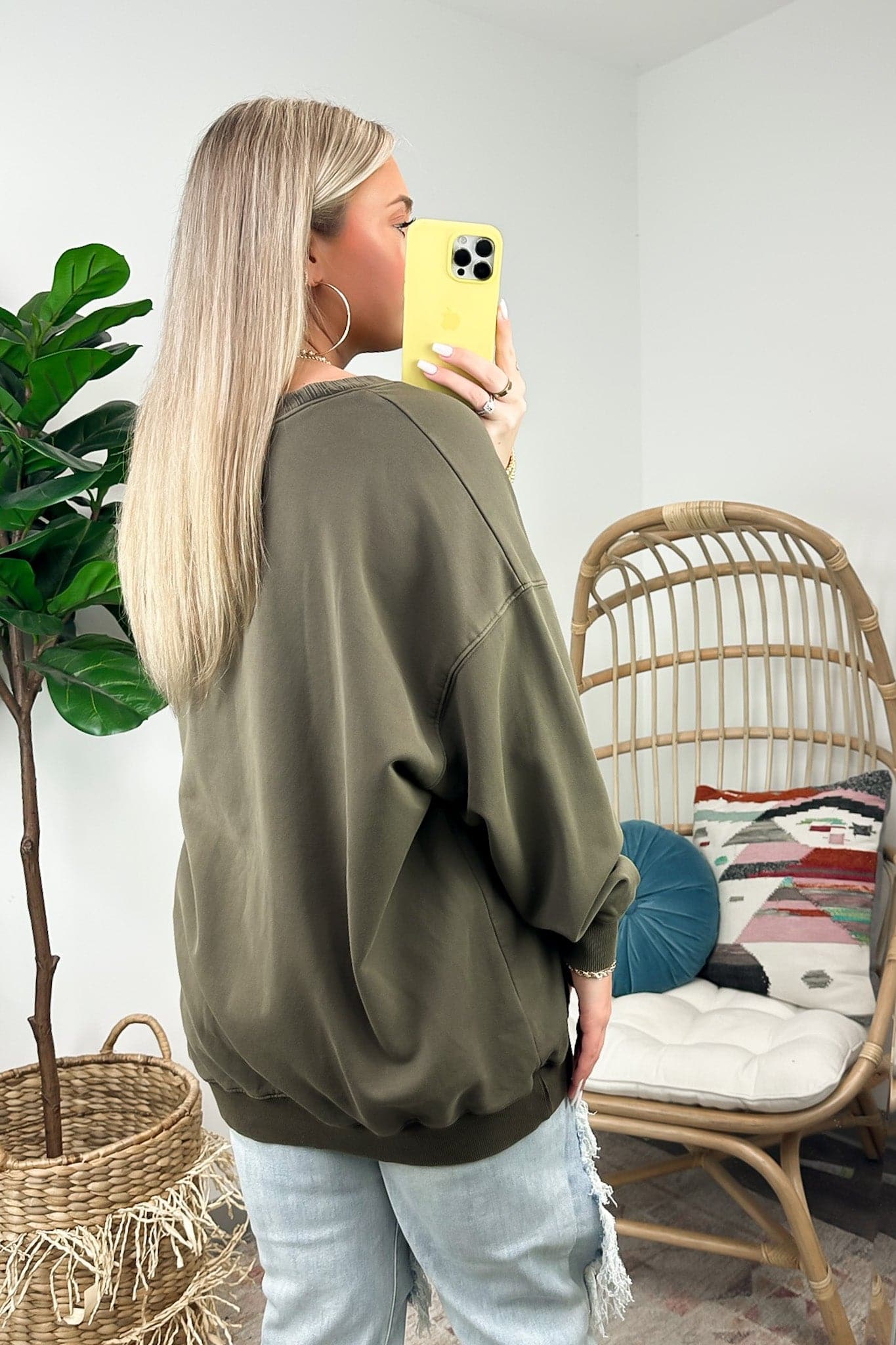  Mihra Washed Loose Fit Sweatshirt - BACK IN STOCK - Madison and Mallory