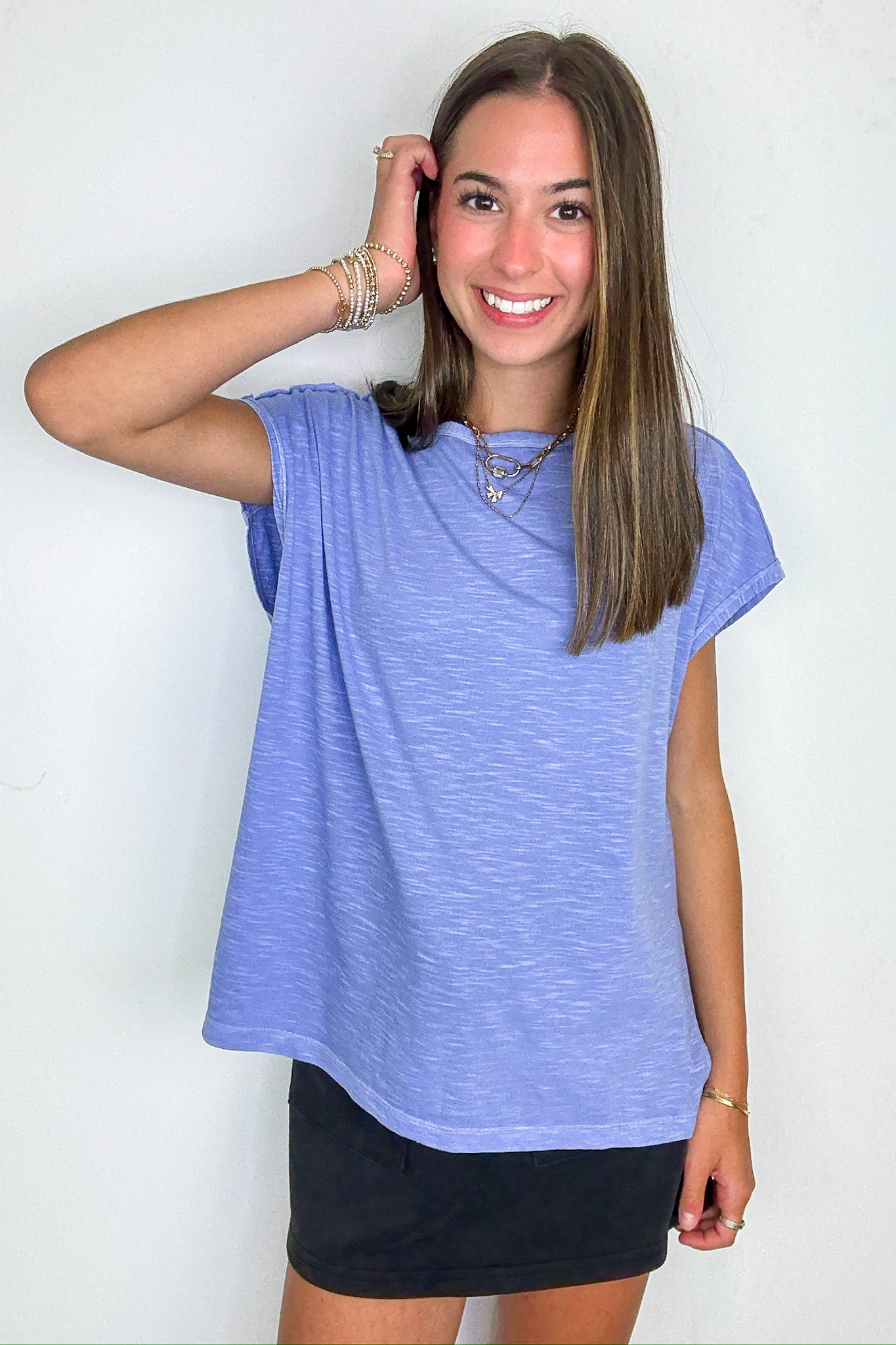 Mineral Mist Relaxed Tee - Madison and Mallory