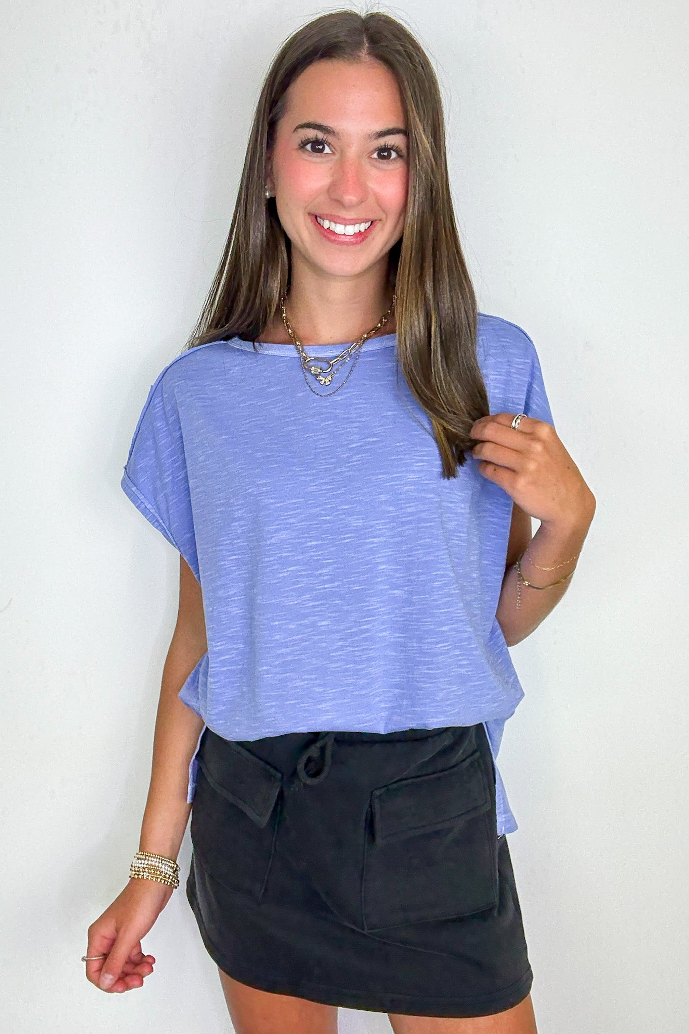 Mineral Mist Relaxed Tee - Madison and Mallory