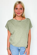 Mineral Mist Relaxed Tee - FINAL SALE - Madison and Mallory