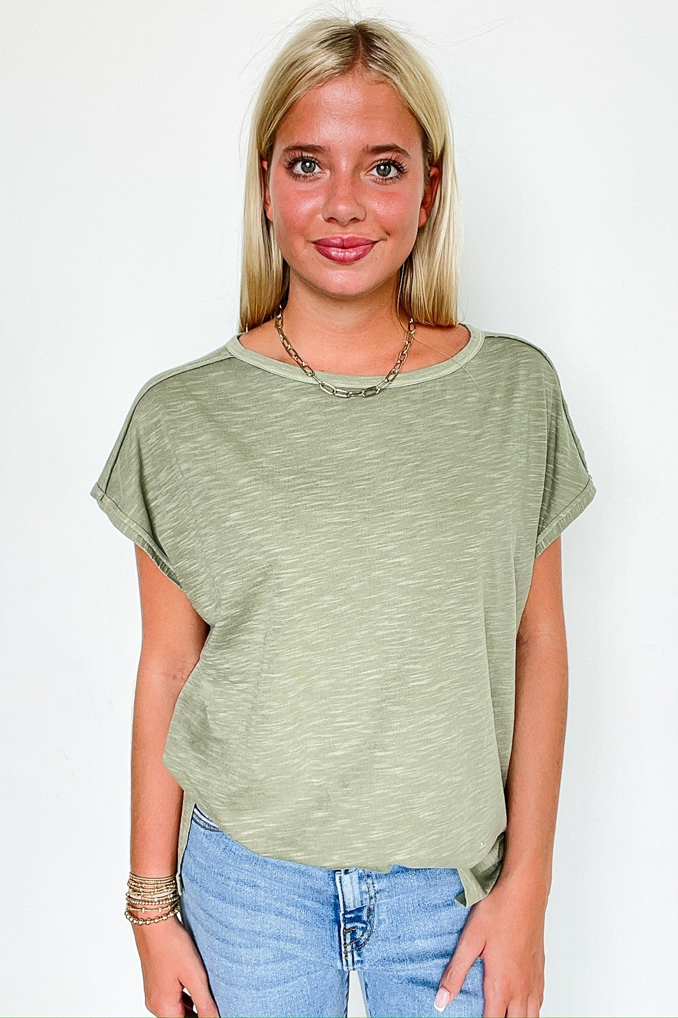 Mineral Mist Relaxed Tee - FINAL SALE - Madison and Mallory