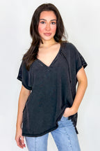 Mineral Motion V-Neck Top - Madison and Mallory