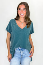 Mineral Motion V-Neck Top - Madison and Mallory