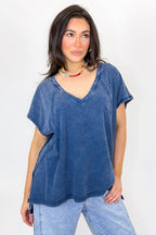 Mineral Motion V-Neck Top - Madison and Mallory