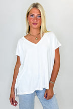 Mineral Motion V-Neck Top - Madison and Mallory