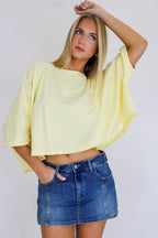 Lemonilla / S Minimal Luxe Oversized Boxy Tee - Madison and Mallory