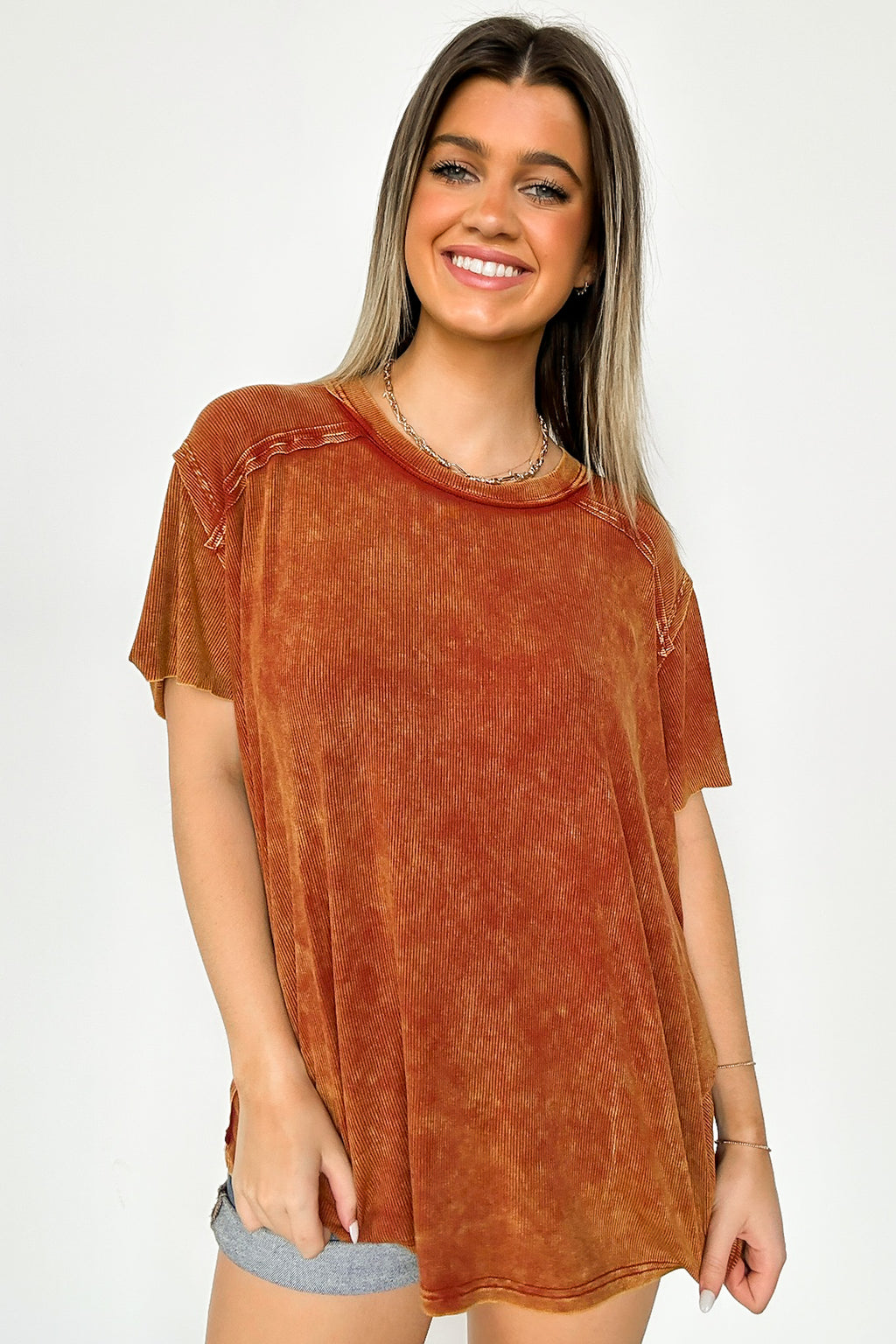  Mirissa Mineral Washed Boat Neck Top - BACK IN STOCK - Madison and Mallory