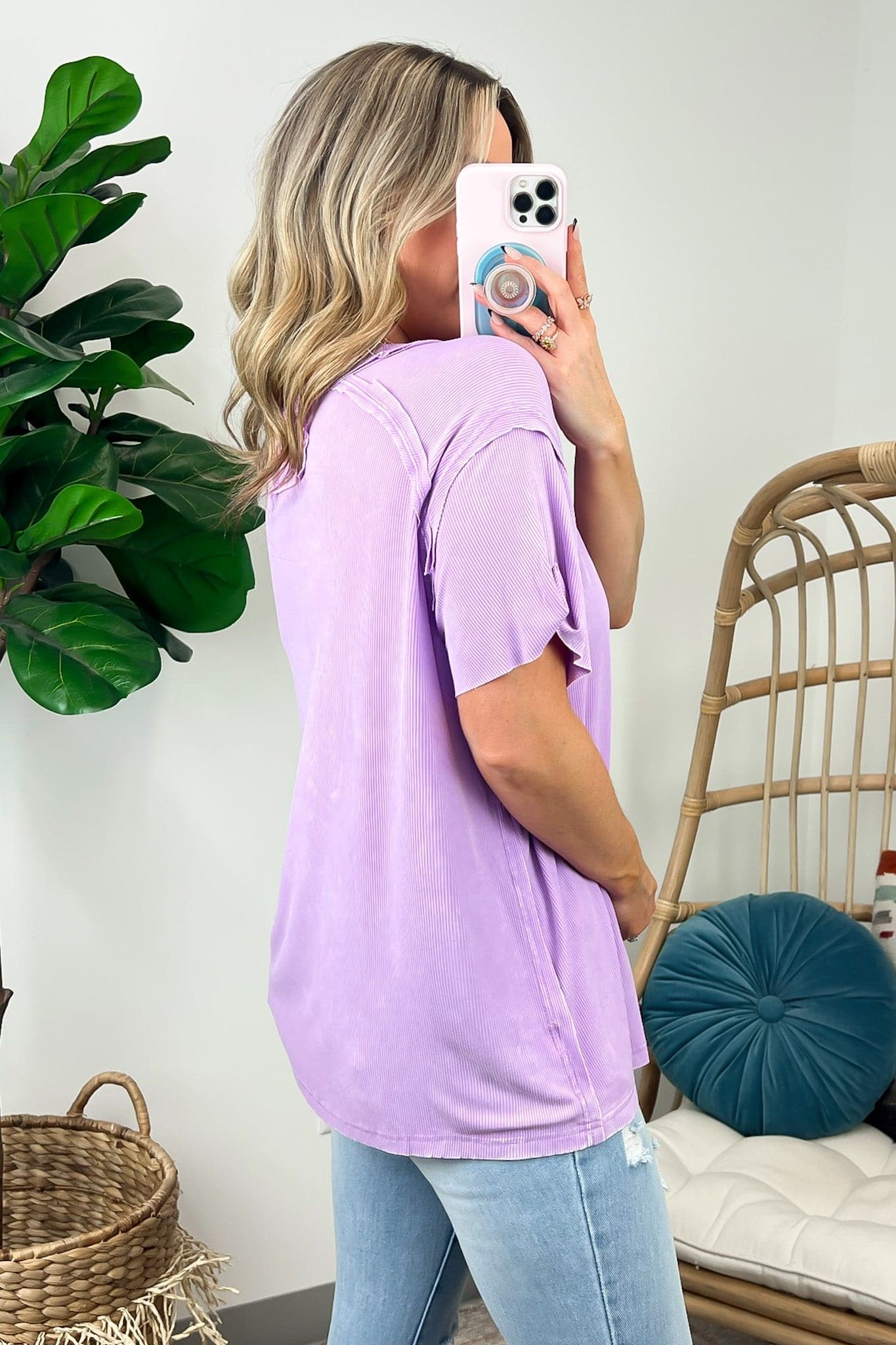  Mirissa Mineral Washed Boat Neck Top - BACK IN STOCK - Madison and Mallory