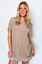 Mirissa Mineral Washed Boat Neck Top - BACK IN STOCK - Madison and Mallory